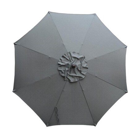 Gan Eden 9 ft. Tiltable Gray Market Umbrella GA2513727